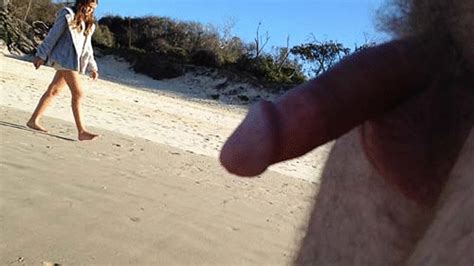 Public beach exhibitionist cfnm erection