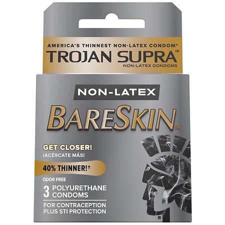 Trying trojan magnum bare skin condom