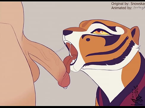 Thicc futa tiger masturbation fuck