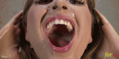 Cumshots face mouth sperm cocktail