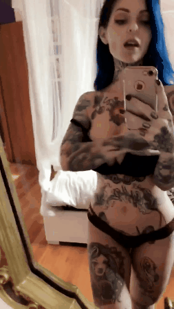 best of Getting tattooed with boobs plump girl