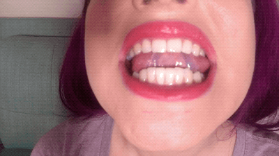 Tongue fetish lips mouth teasing