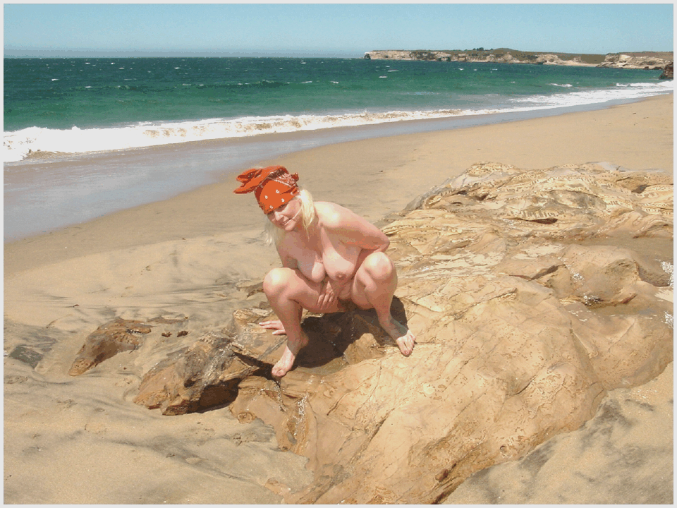 Beach after pissing