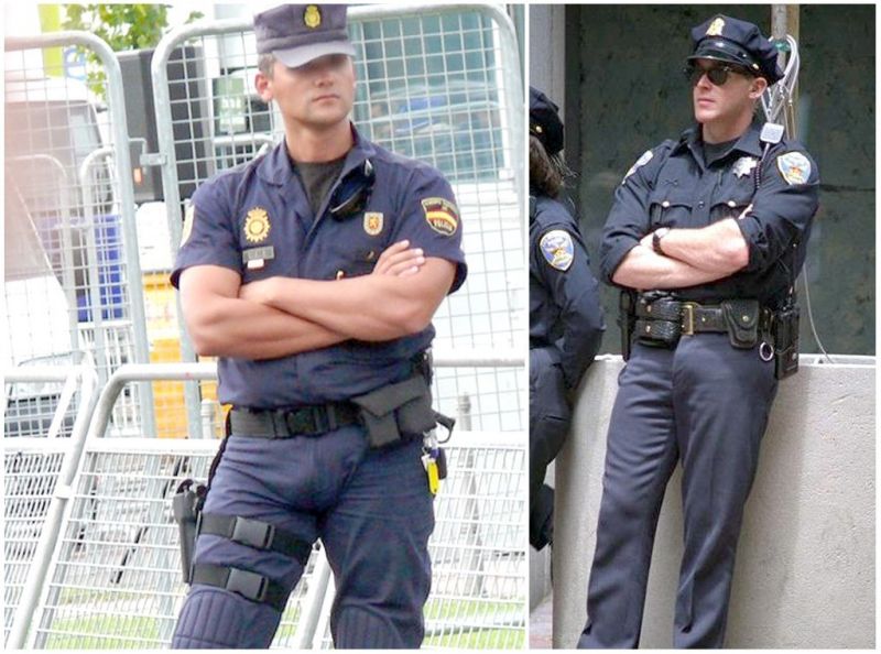 best of Station bulges police policeman public bulge