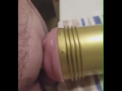 Bathroom fleshlight quickie