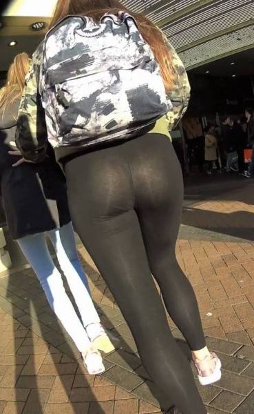 best of Spandex visible booty through leggings thong