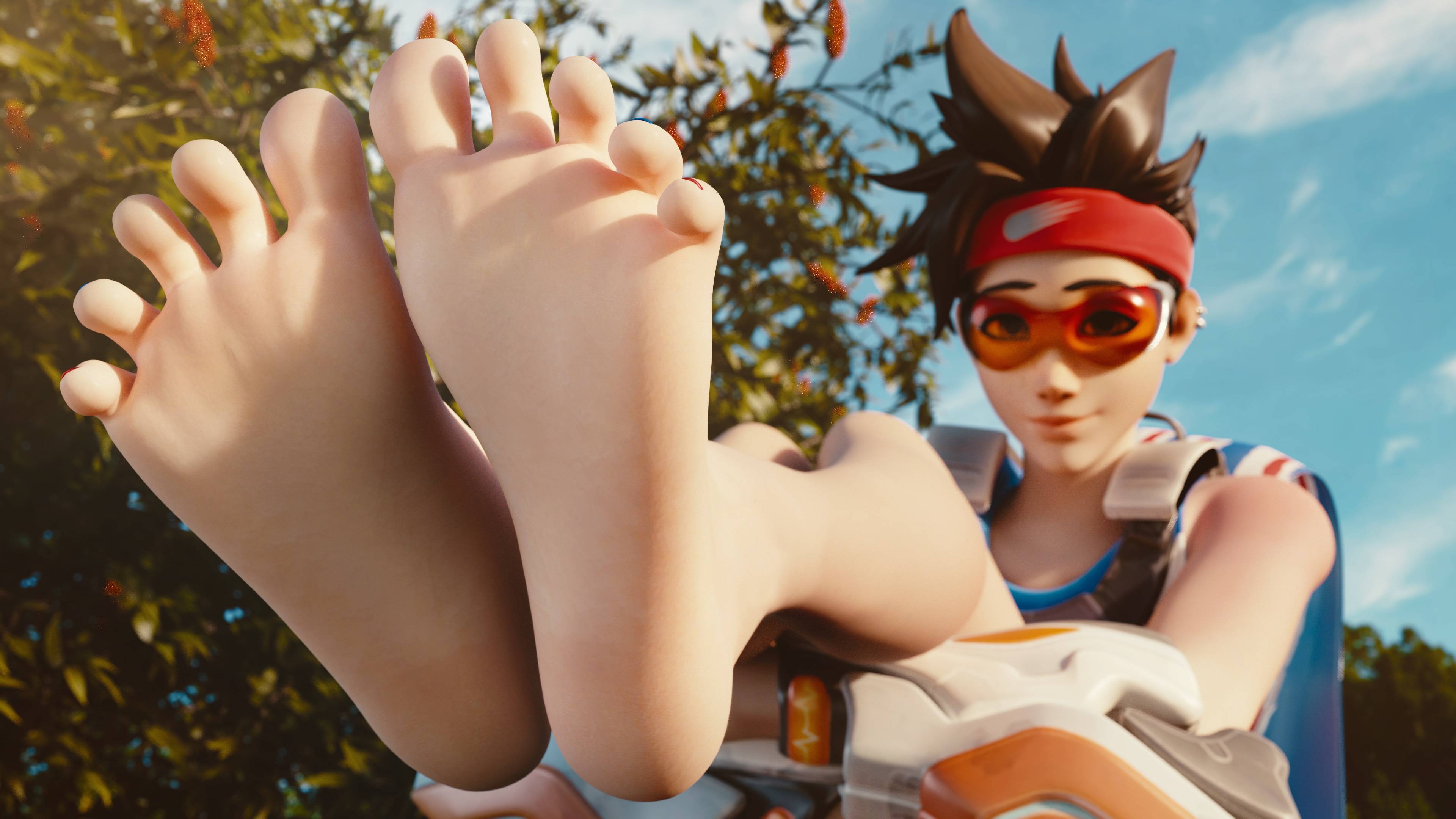 best of Footjob licking mercy overwatch foot