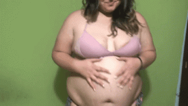 Smoking fatty shows belly
