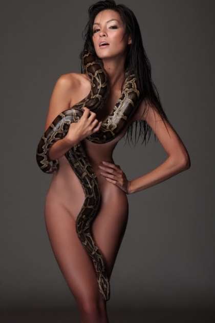 best of Nubean girl beautiful snakes