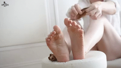 best of Pointing toes soles intense wrinkling bare