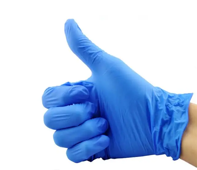 Scavenger recommendet nitrile blue amateur gloves handjob