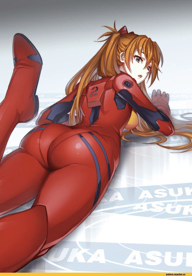 Asuka started sucking shinjis cock later