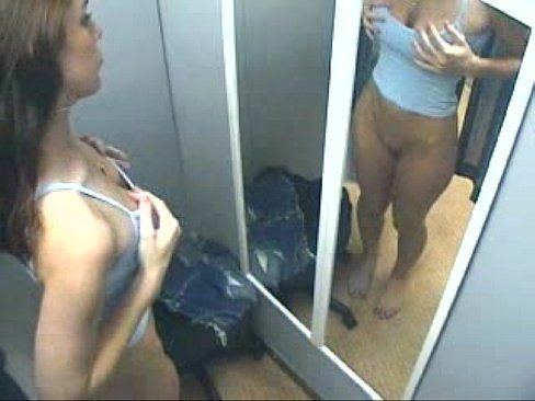 Bathing suit shop fitting room voyeur