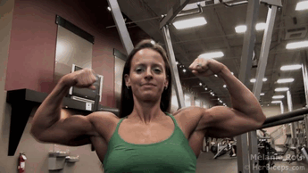 Mastadon recommend best of sexy fitness girl flexing biceps