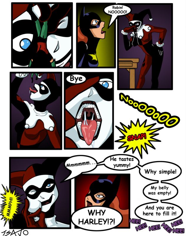 Pipes reccomend giant harley quin eats catwoman vore