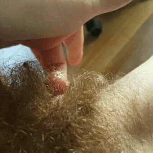 Hairy creamy pussy