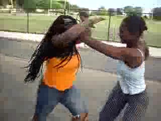 Hood chick fight