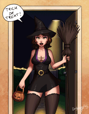 Horny witch slut halloween punishment