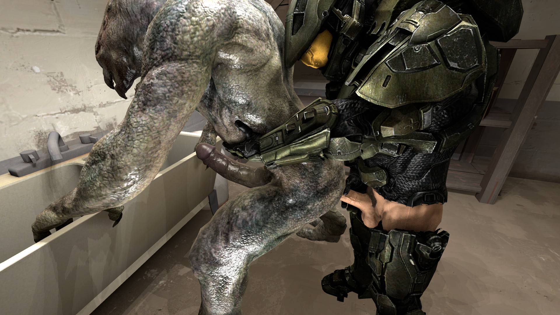 Meets giant master chief
